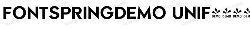 FONTSPRINGDEMO UNIF字体转换